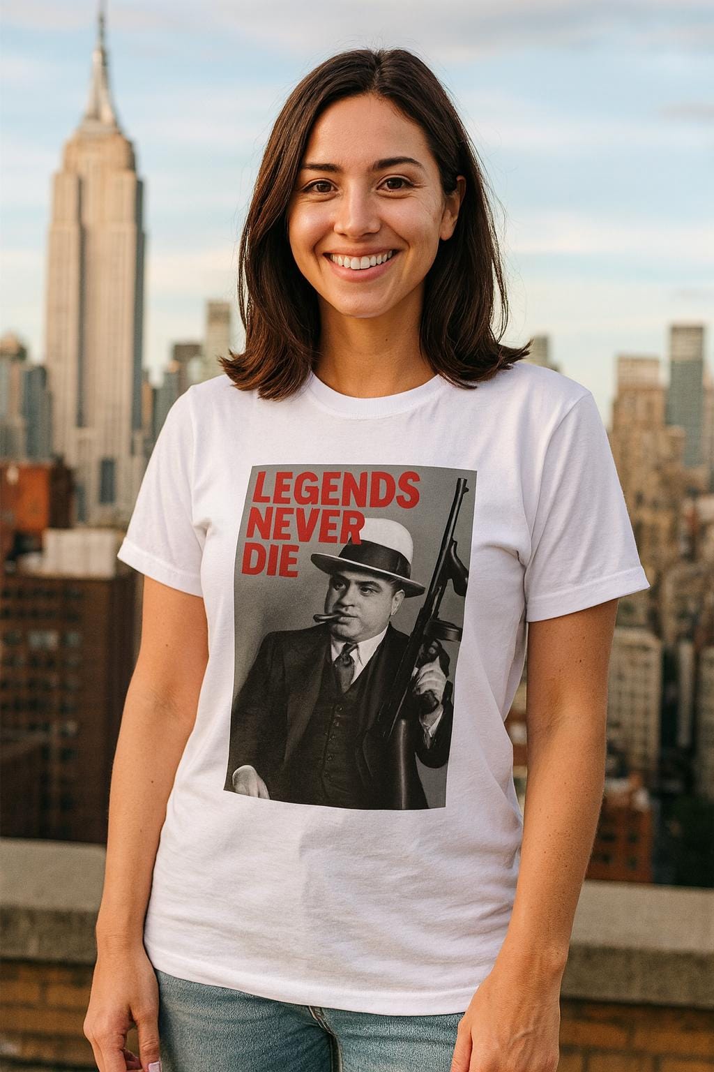 Al Capone, Tshirt, Gangster, Legends Never Die T-Shirt, Capone Style Shirt, Retro Mafia Streetwear, Mafia, Oldschool, Shirt Al Capone, Tshirt, Gangster, Legends Never Die T-Shirt, Capone Style Shirt, Retro Mafia Streetwear, Mafia, Oldschool, Shirt von worldofshirtsonline