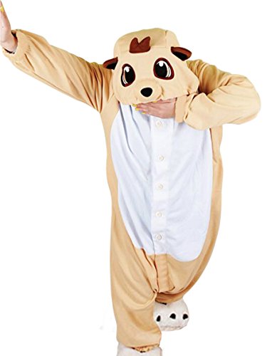 wotogold Tier Erdmännchen Pyjama Unisex Erwachsene Cosplay Kostüme Orange von wotogold