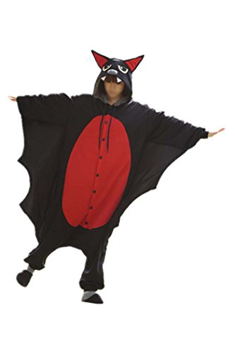wotogold Tier Schwarze Fledermaus Pyjama Unisex Erwachsene Cosplay Kostüme XL von wotogold