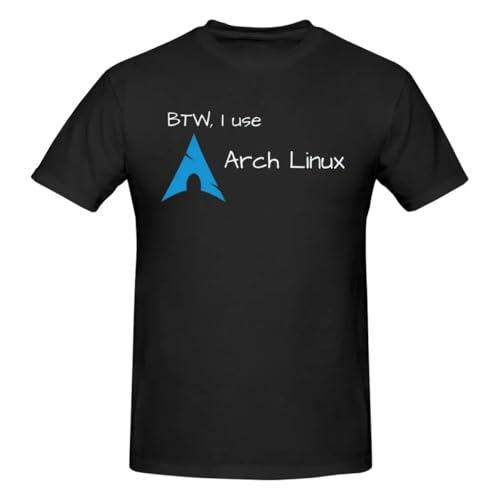 wowdewwe3a3 Btw-Arch-Linux-I-Use-Arch-T-Shirts-Graphic-Y2K-Summer-O-neck-T-Shirt-For von wowdewwe3a3