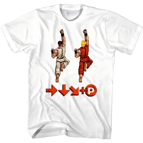 Street Fighter Ryu Ken Dragon Punch Men's T Shirt Karate Shoryuken Combo Code von wowoAOreww