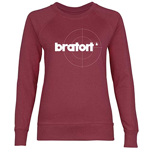 wowshirt Damen Sweatshirt Bratort Grill BBQ Grillmeister Parodie Steak Barbecue Griller Grillen, Größe:M, Farbe:Burgundy von wowshirt