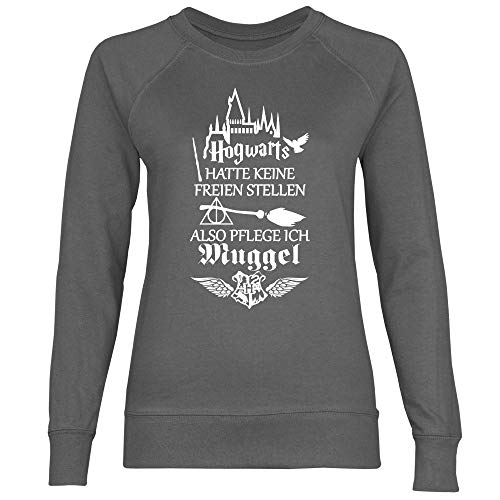 wowshirt Damen Sweatshirt Krankenschwester Krankenpfleger Altenpfleger Arzthelfer, Größe:XXL, Farbe:Light Graphite von wowshirt