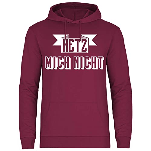 wowshirt Herren Hoodie Hetz Mich Nicht Geschenk für Kollege Kollegin Arbeit Büro-Humor, Größe:3XL, Farbe:Burgundy von wowshirt