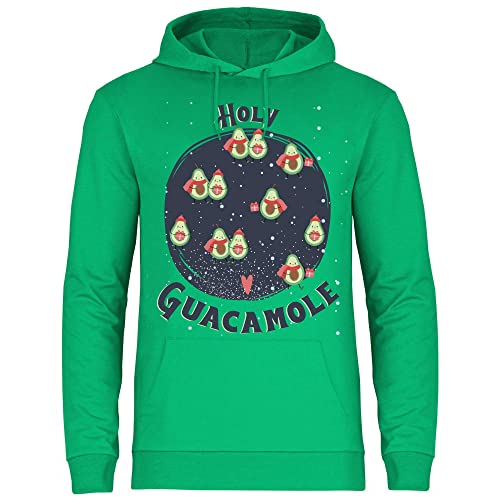 wowshirt Herren Hoodie Holy Guacamole Avocado Weihnachten, Größe:3XL, Farbe:Kelly Green von wowshirt