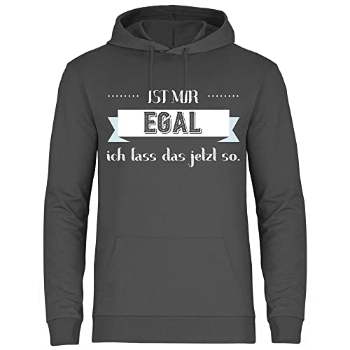 wowshirt Herren Hoodie Ist Mir Egal Ich Lass Das Jetzt So Handwerker Heimwerker Werkstatt, Größe:XXL, Farbe:Light Graphite von wowshirt