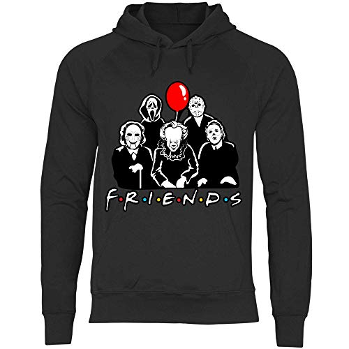 wowshirt Herren Hoodie Serienmörder Clown Halloween Horror Film Jason Freitag der 13 Gruselig, Größe:S, Farbe:Black von wowshirt