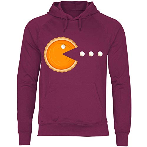 wowshirt Herren Hoodie Thanksgiving Day Kürbis Kuchen, Größe:XL, Farbe:Burgundy von wowshirt