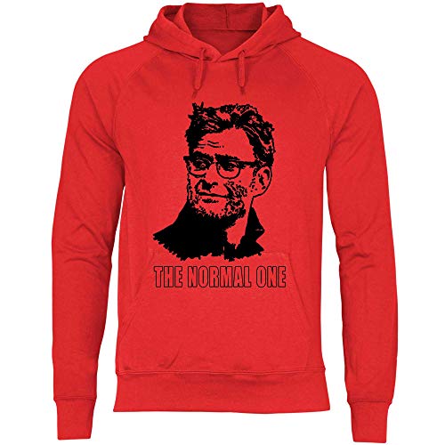 wowshirt Herren Hoodie The Normal One Jurgen Klopp Liverpool LFC YNWL, Größe:L, Farbe:Red von wowshirt