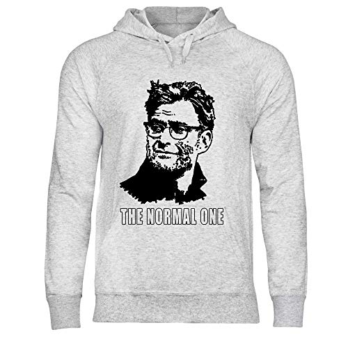 wowshirt Herren Hoodie The Normal One Jurgen Klopp Liverpool LFC YNWL, Größe:XL, Farbe:Heather Grey von wowshirt