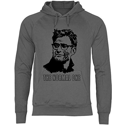 wowshirt Herren Hoodie The Normal One Jurgen Klopp Liverpool LFC YNWL, Größe:XL, Farbe:Light Graphite von wowshirt