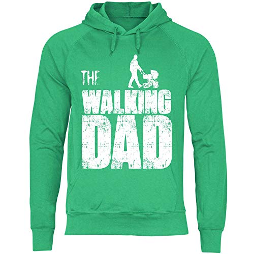 wowshirt Herren Hoodie The Walking Dad Vater Papa, Größe:XXL, Farbe:Kelly Green von wowshirt