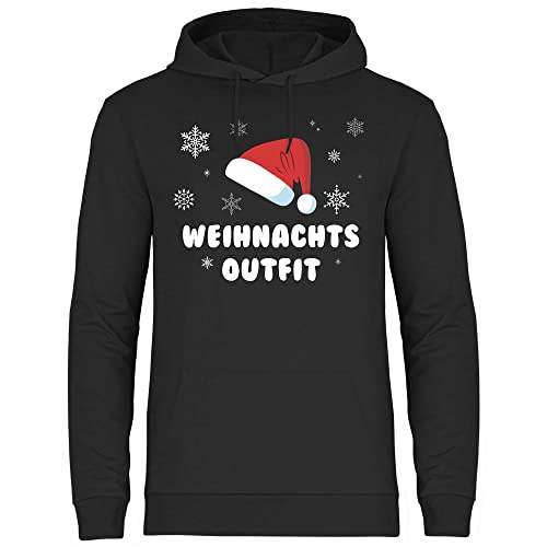 wowshirt Herren Hoodie Weihnachtsoutfit Christmas Xmas Weihnachten Weihnachts Kostüm, Größe:L, Farbe:Black von wowshirt