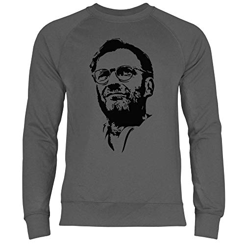 wowshirt Herren Sweatshirt Jurgen Klopp, Größe:L, Farbe:Light Graphite von wowshirt