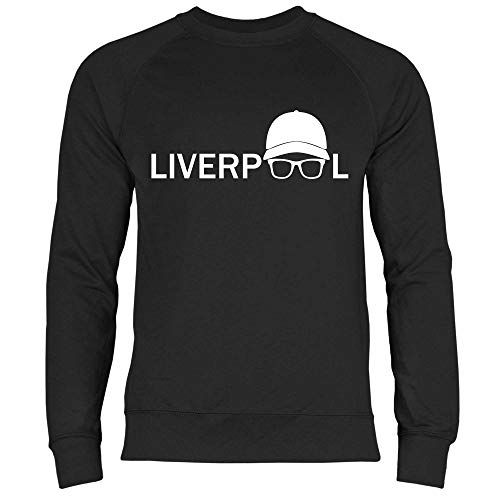 wowshirt Herren Sweatshirt Jurgen Klopp Brille Silhouette Liverpool, Größe:L, Farbe:Black von wowshirt