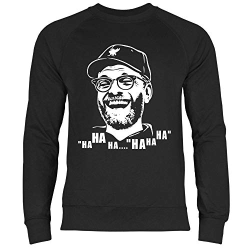 wowshirt Herren Sweatshirt Jurgen Klopp Liverpool LFC Hahaha, Größe:XXL, Farbe:Black von wowshirt