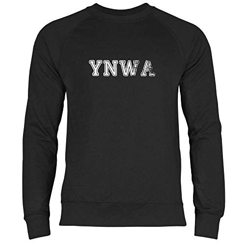 wowshirt Herren Sweatshirt Jurgen Klopp YNWA Spruch Liverpool Retro, Größe:L, Farbe:Black von wowshirt