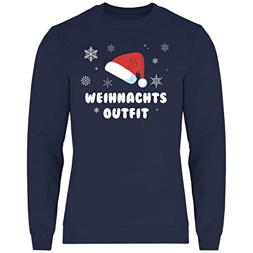 wowshirt Herren Sweatshirt Weihnachtsoutfit Christmas Xmas Weihnachten Weihnachts Kostüm, Größe:L, Farbe:Deep Navy von wowshirt