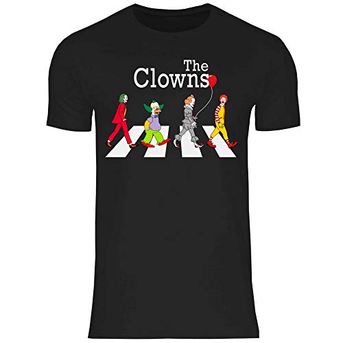 wowshirt Herren T-Shirt Clown Zebrastreifen Parodie Witz Karneval, Größe:3XL, Farbe:Black von wowshirt