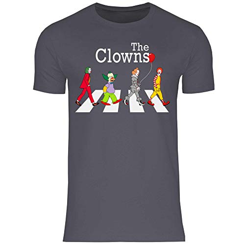 wowshirt Herren T-Shirt Clown Zebrastreifen Parodie Witz Karneval, Größe:L, Farbe:Dark Grey (Solid) von wowshirt