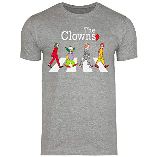 wowshirt Herren T-Shirt Clown Zebrastreifen Parodie Witz Karneval, Größe:L, Farbe:Sport Grey (Heather) von wowshirt