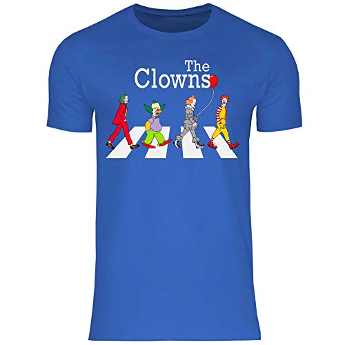 wowshirt Herren T-Shirt Clown Zebrastreifen Parodie Witz Karneval, Größe:XL, Farbe:Royal Blue von wowshirt