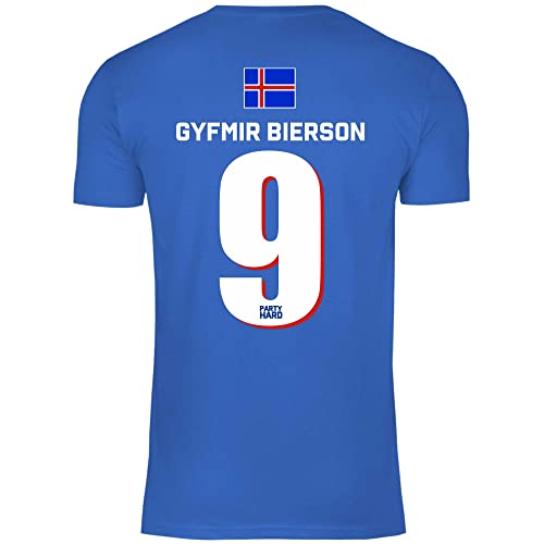 wowshirt Herren T-Shirt Fußball Sauf Trikot Karneval JGA Mallorca Party Crew Bier Gruppen, Größe:5XL, Farbe:9 Gyfmir Bierson Royal Blue von wowshirt