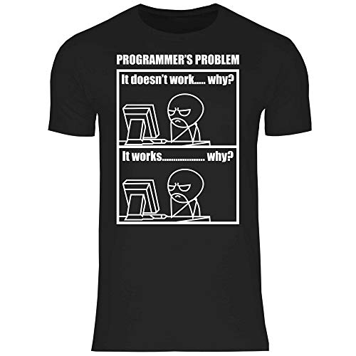 wowshirt Herren T-Shirt Geschenk-Idee für Programmierer Informatiker Softwareentwickler, Größe:L, Farbe:17 Black von wowshirt