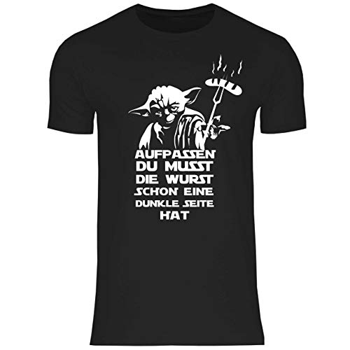 wowshirt Herren T-Shirt Grill-Schürze Grillen Griller BBQ Grillmeister Wurst Steak Barbecue, Größe:4XL, Farbe:d1870 von wowshirt