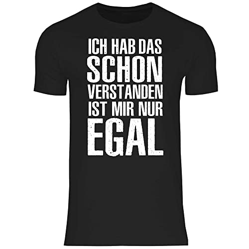 wowshirt Herren T-Shirt Ich Habe Das Schon Verstanden Ist Mir Nur Egal Frech Spruch, Größe:XL, Farbe:Black von wowshirt