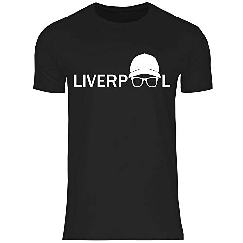 wowshirt Herren T-Shirt Jurgen Klopp Brille Silhouette Liverpool, Größe:L, Farbe:Black von wowshirt