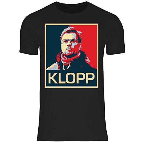 wowshirt Herren T-Shirt Jurgen Klopp Liverpool Trikot LFC, Größe:XL, Farbe:Black von wowshirt