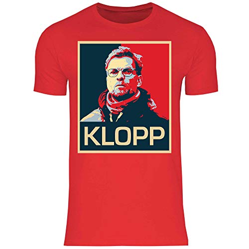 wowshirt Herren T-Shirt Jurgen Klopp Liverpool Trikot LFC, Größe:XXL, Farbe:Red von wowshirt