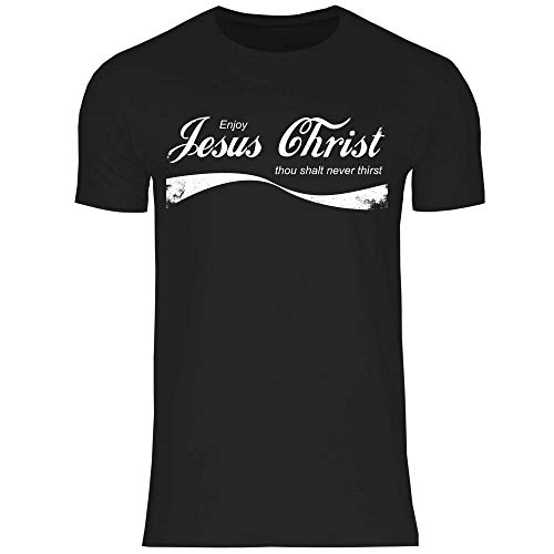 wowshirt Herren T-Shirt Kirche Gott Christlich Katholisch Geschenk für Gläubige Jesus, Größe:3XL, Farbe:10 Black von wowshirt