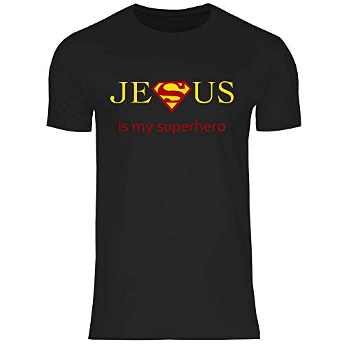 wowshirt Herren T-Shirt Kirche Gott Christlich Katholisch Geschenk für Gläubige Jesus, Größe:3XL, Farbe:2 Black von wowshirt