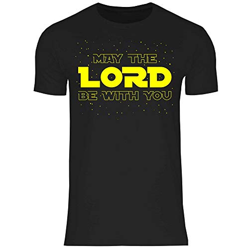 wowshirt Herren T-Shirt Kirche Gott Christlich Katholisch Geschenk für Gläubige Jesus, Größe:L, Farbe:22 Black von wowshirt