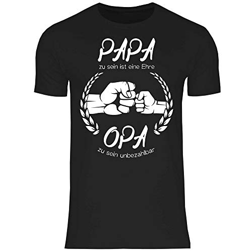 wowshirt Herren T-Shirt Opa Collection 32 Designs Wählbar Großvater Geburtstag Geschenk, Größe:L, Farbe:4 Black von wowshirt