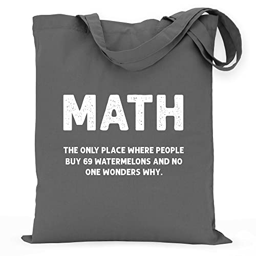 wowshirt Stoffbeutel Jutebeutel Math The Only Place Mathe-Lehrer Student Uni Geek Nerd, Farbe:Graphite Grey von wowshirt