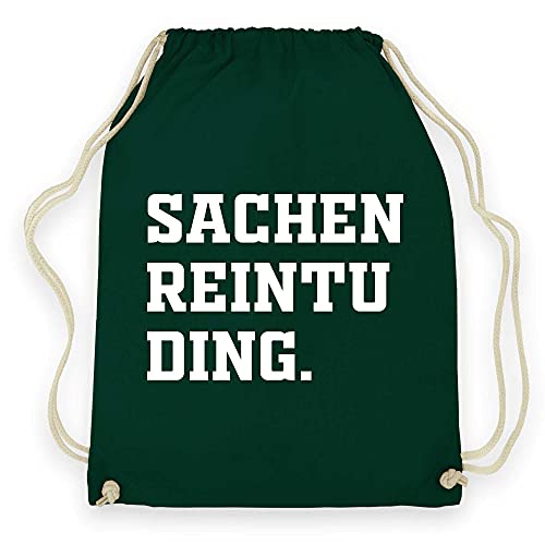 wowshirt Turnbeutel Sachen Reintu Ding Sachenreintuding, Farbe:Bottle Green von wowshirt