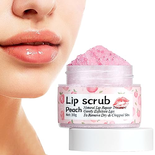 30g Lippenpeeling-Balsam oder Frauen,Brighten Lips Scrub Lip Scrubs Exfoliator Moisturizer or Cracked Dull Lips - Lippenpeeling oder dunkle Lippen Lippenpflegeprodukte Geschenk von woyufen