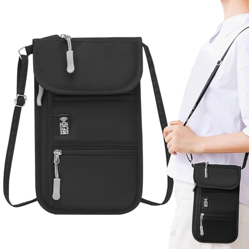 wqibq Reisepasshülle - Reisepass Dokumenten Tasche,Diebstahlsicher Dokumentenhalter Kartenetui für Täglichen Gebrauch Wandern Urlaub Pendeln Tagesausflug Camping Handy wqibq Reisepasshülle - Reisepass Dokumenten Tasche,Diebstahlsicher Dokumentenhalter Kartenetui für Täglichen Gebrauch Wandern Urlaub Pendeln Tagesausflug Camping Handy von wqibq