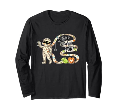 Pack die lustige Mama EIN Langarmshirt Pack die lustige Mama EIN Langarmshirt von wrap fun candy mummy halloween kid spooky pumpkin