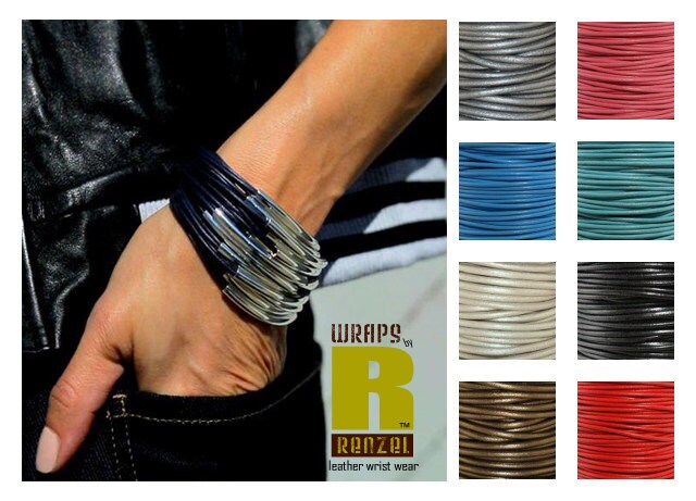 Boho Lederarmband | Perlenarmband, Armreif, Boho Schmuck, Lederschmuck Geschenk Für Sie Verschiedene Farben Magnetverschluss von wrapsbyrenzel