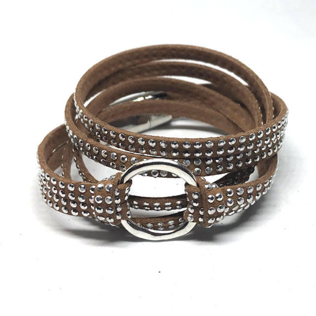 Wickelarmband, Lederarmband, Boho Schmuck, Freundschaftsarmband, Kunstleder, Strass, Am Besten Verkäufer, Bohoarmband, Kristall von wrapsbyrenzel