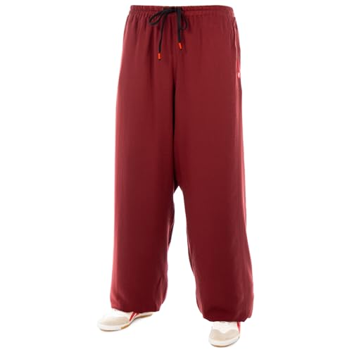 wu designs Baumwolle (Leicht) Kung Fu & Tai Chi Trainingshose Bordeaux 190 von wu designs