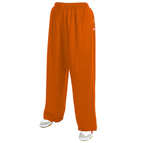 wu designs Baumwolle (Leicht) Kung Fu & Tai Chi Trainingshose Orange 175 von wu designs