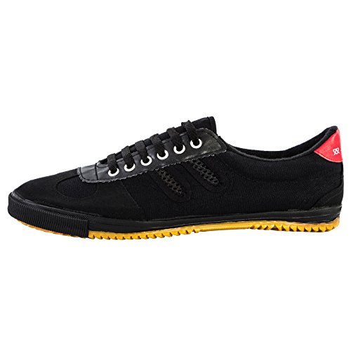 wu designs Shuang Xing Sneaker - Kampfkunst Sport Parkour Wushu Schuhe Schwarz 38 von wu designs