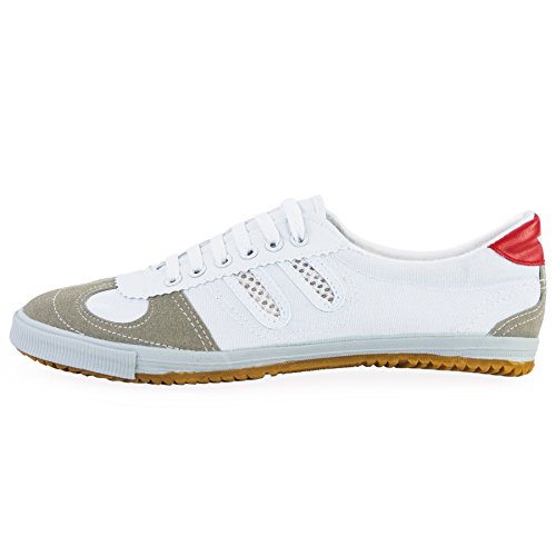 Shuang Xing Sneaker - Kampfkunst Sport Parkour Wushu Schuhe Weiss 41 von wu designs