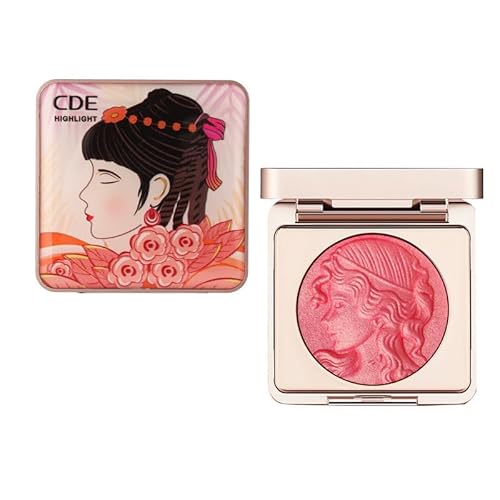 Vigorous And Smart Girl Monochromes Puder Rouge NatüRliches Und Seidiges Finish Makeup Relief Orange Puder Rouge Hellt Die Hautfarbe Auf Rouge (A, Eine Grösse Passt Allen) von wuayi