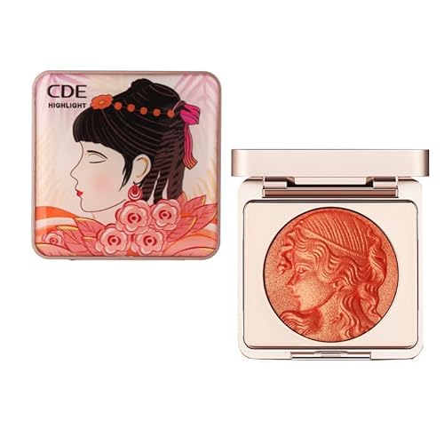 Vigorous And Smart Girl Monochromes Puder Rouge NatüRliches Und Seidiges Finish Makeup Relief Orange Puder Rouge Hellt Die Hautfarbe Auf Rouge (B, Eine Grösse Passt Allen) von wuayi